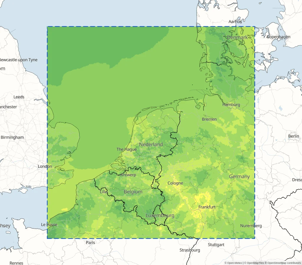 KNMI HARMONIE AROME Netherlands Model Area
